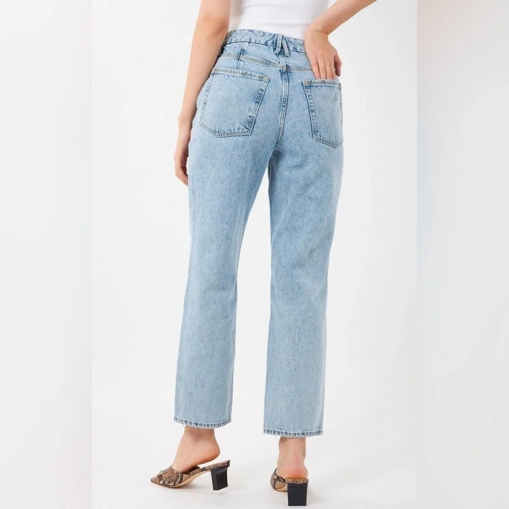 Good American Good‎ 90's Duster Straight Leg Jean Indigo101 8 29 Retro Casual